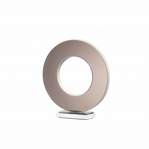 Lampada piccola anello led in specchio bronzo