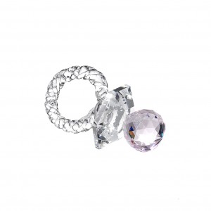 Crystal pacifier pink
