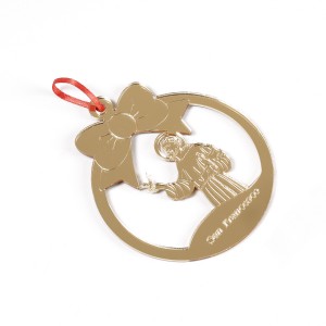 PENDENTE SAN FRANCESCO PLEX ORO cm 10x11