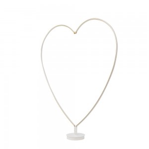 Party / Cuore con profili in alluminio cm h. 210 con luce led multicolor e neutra