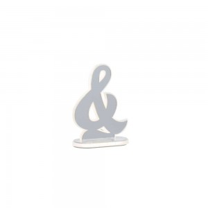 Party / Lettera & commerciale led con base cm h.22,5 - specchio argento
