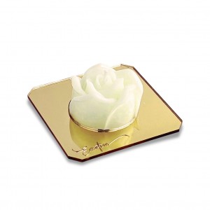 Emotion / Rosa media cera di soia bianca - base plex oro