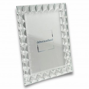 Diva / Portafoto int. 13x18 vetro con quadrati cristallo