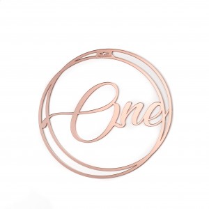 CERCHIO Ø30CM 'ONE' SPECCH.ROSEGOLD