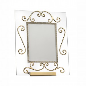 Big picture-frame glass and gold metal