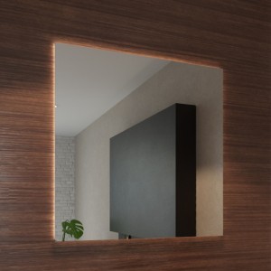 Specchio quadrato con led - cm 60 x 60