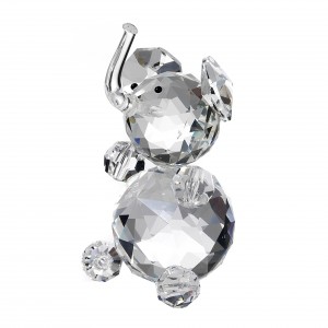 Elephant large in clear crystal -H.8,5