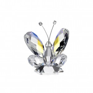 Aurora-boreal crystal butterfly